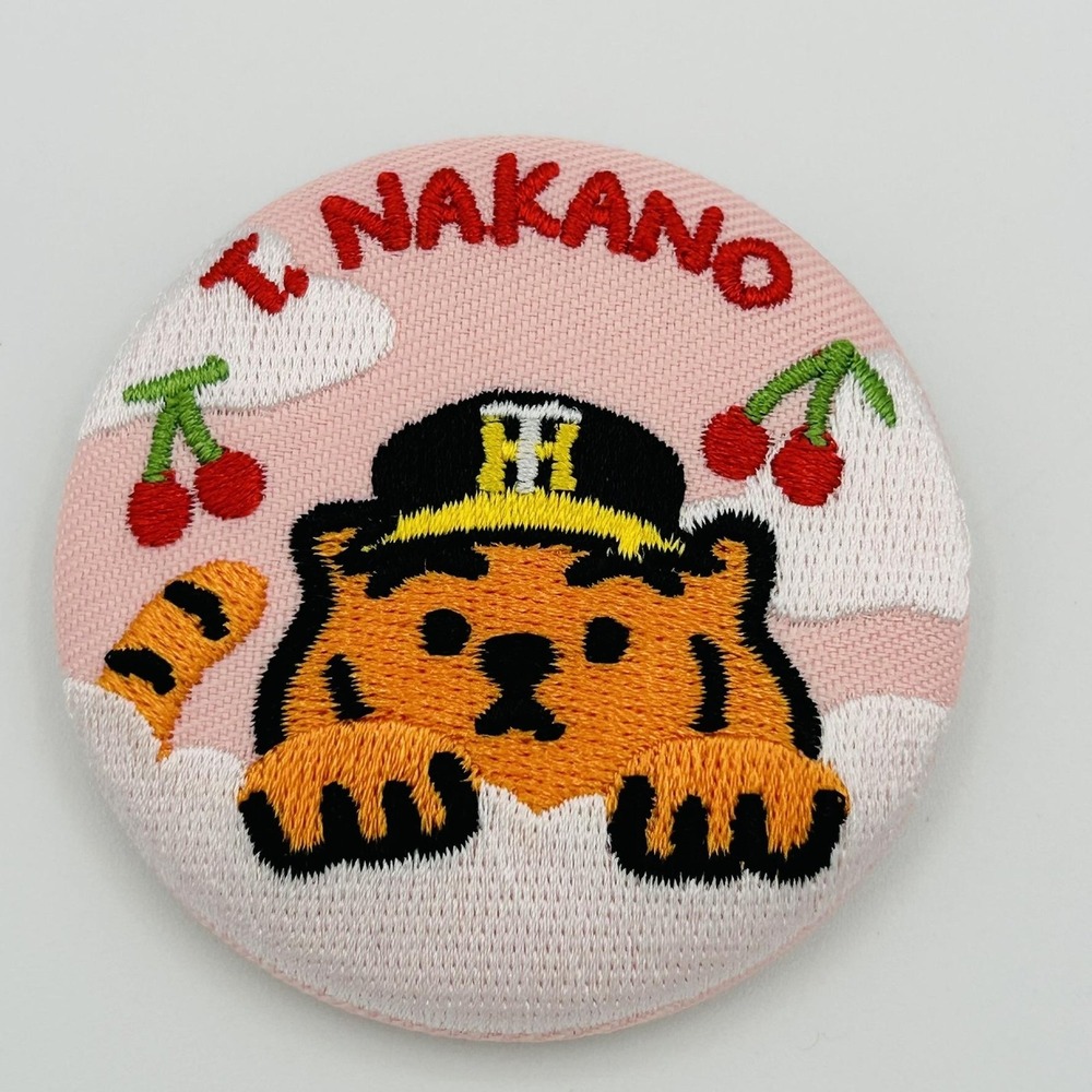 Hanshin Tigers Pin Pink Japan NPB Baseball Button Osaka T Nakano Muziktiger - Picture 8 of 12